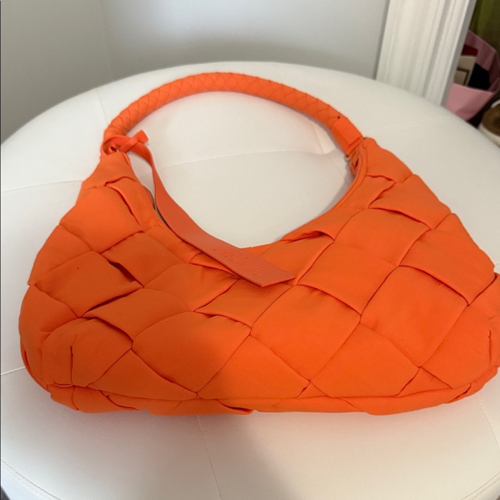 Jason Wu Bold Orange Woven Hobo Bag